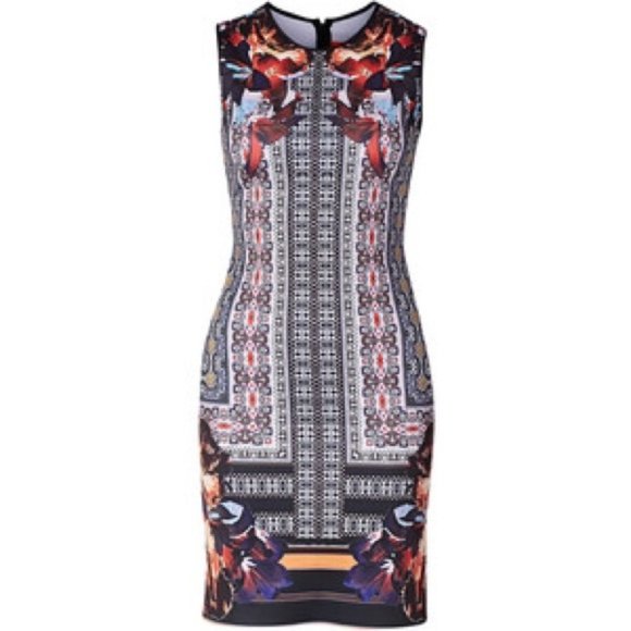 Clover Canyon Irish Box Neoprene Scuba Dress S Bodycon Stretch Party Going Out - Picture 3 of 11